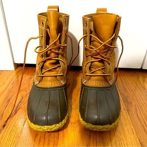 L.L. Bean Rainboots Brown Women 8M